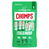 Chomps JalapeƱo Beef, Grass-Fed & Finished, 8ct, Protein Snack Stick