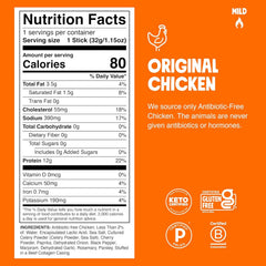 Chomps Original Chicken, Antibiotic Free, 10ct, Protein Snack Stick
